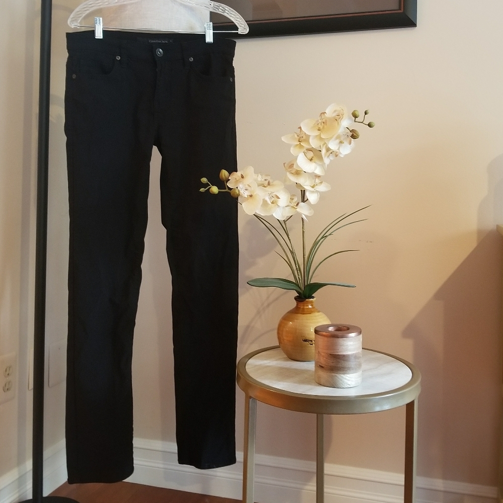 Calvin Klein slacks black straight leg pants